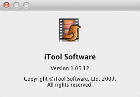 iTool Apple TV Video Converter 1.0 : About window