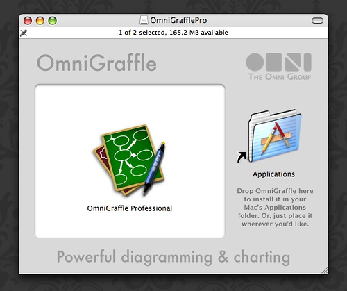 OmniGraffle Pro 5.2 : Main window