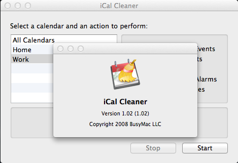 iCal Cleaner 1.0 : About