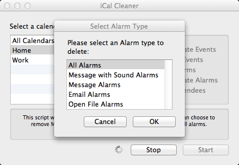 iCal Cleaner 1.0 : Delete Alarms