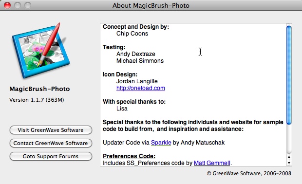 MagicBrush-Photo 1.1 : Main window