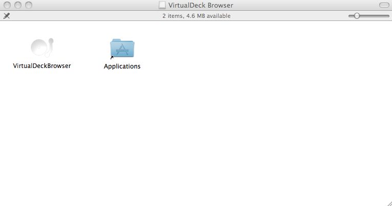 VirtualDeckBrowser 1.0 : Main window