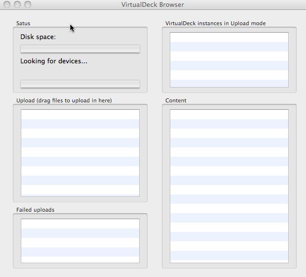 VirtualDeckBrowser 1.0 : Main window