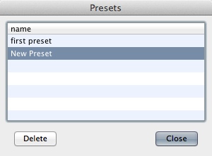 PhotoExpress 2 2.5 : Managing Presets