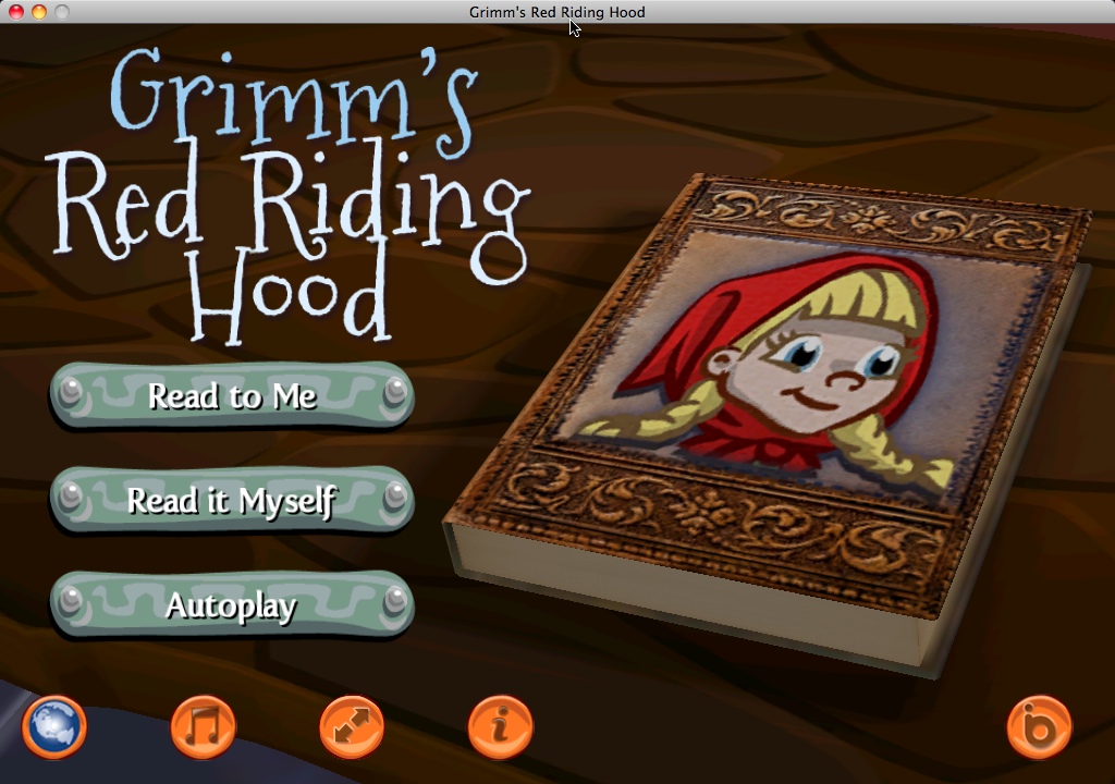 Grimm's Red Riding Hood ~ 3D Interactive Pop-up Book 1.0 : Main Menu