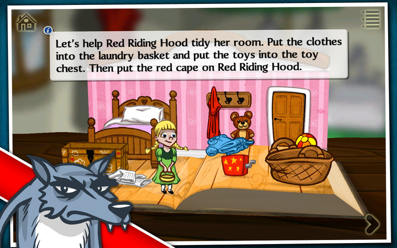 Grimm's Red Riding Hood ~ 3D Interactive Pop-up Book 1.0 : Grimm's Red Riding Hood ~ 3D Interactive Pop-up Book screenshot