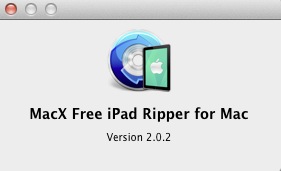 MacX Free iPad Ripper for Mac 2.0 : About window