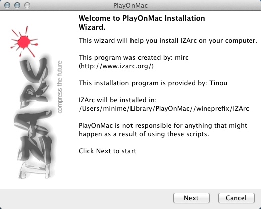 PlayOnMac 4.2 : Installing Windows App