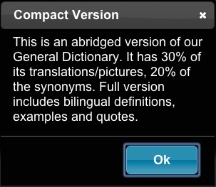 Compact Dictionary 1.0 : Nag screen