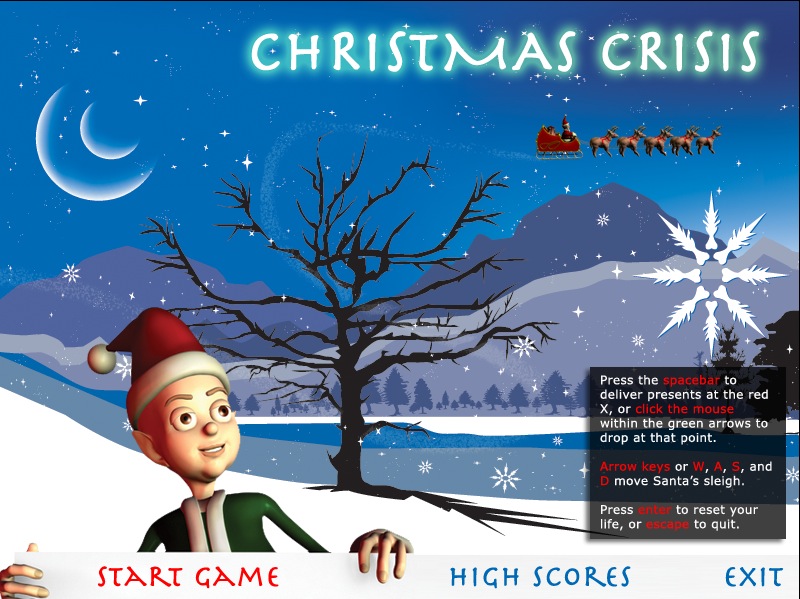 Christmas Crisis 1.4 : Main menu