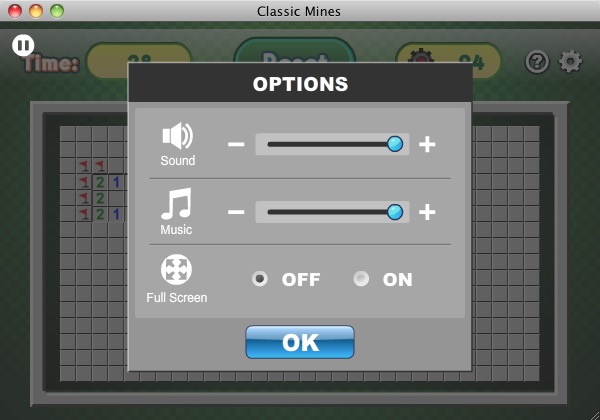 Classic Mines 1.3 : Options