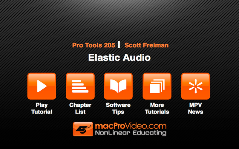 Course For Pro Tools Elastic Audio 1.0 : Main window