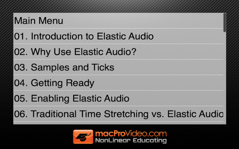 Course For Pro Tools Elastic Audio 1.0 : Course For Pro Tools Elastic Audio screenshot