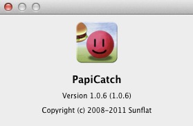 PapiCatch 1.0 : About window