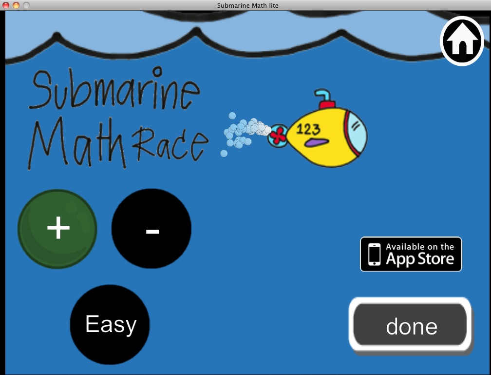 Submarine Math Lite 1.1 : Practice mode