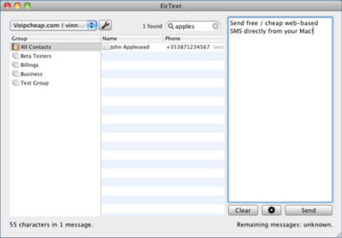 EirText 2.0 : Main Window