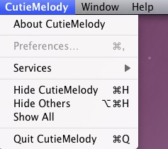 CutieMelody 1.4 : Options