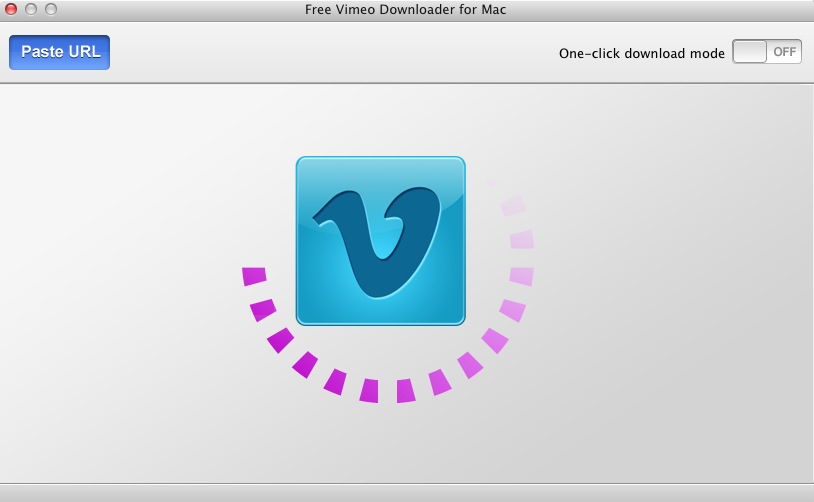 Free Vimeo Downloader for Mac 1.2 : Main window