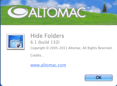 Hide Folders 6.1 : About Window