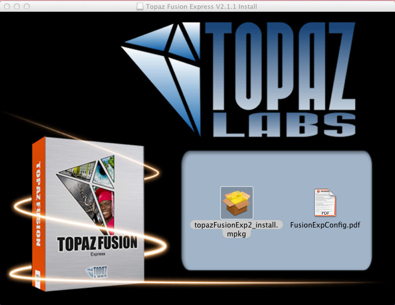 Topaz Fusion Express 2 2.1 : Install Window