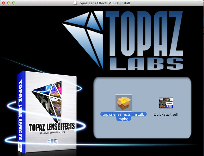 Topaz Lens Effects 1.1 : Main Window