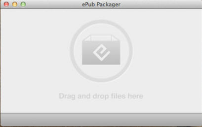 ePub Packager 1.0 : Main Window