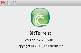 BitTorrent 7.2 : About window