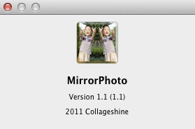 MirrorPhoto 1.1 : About window