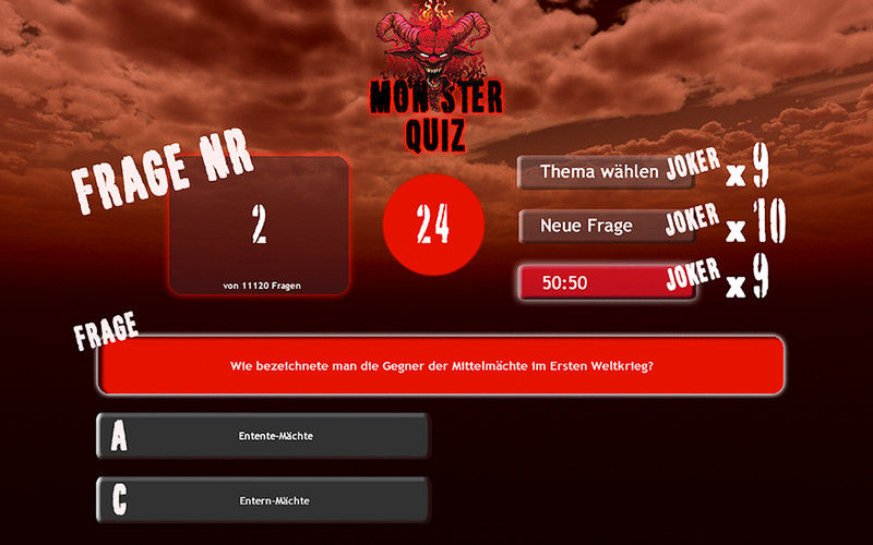 Monsterquiz 1.0 : Monsterquiz screenshot