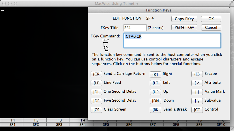 MacWise 12.5 : Key Configuration