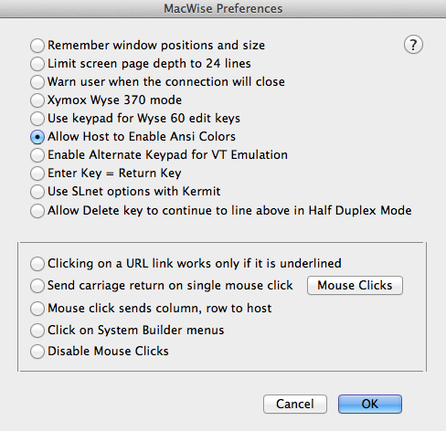 MacWise 12.5 : Preferences Window