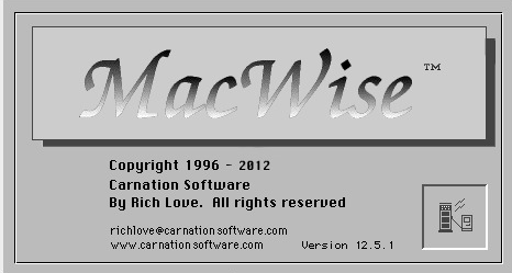 MacWise 12.5 : About Window