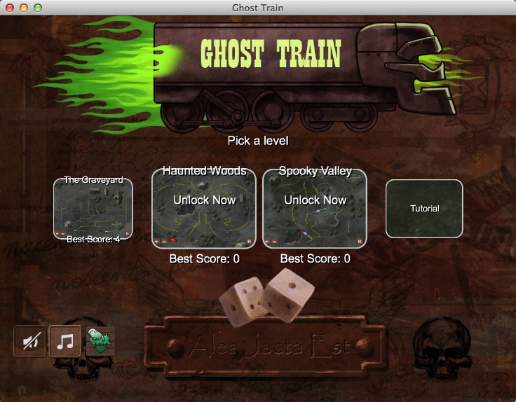 Ghost Train 1.2 : Main Menu