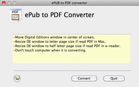 how to change epub to pdf mac