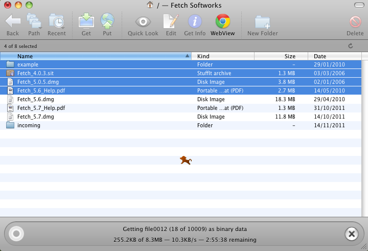 Fetch 5.7 : Downloading Multiple Files (sequentially)