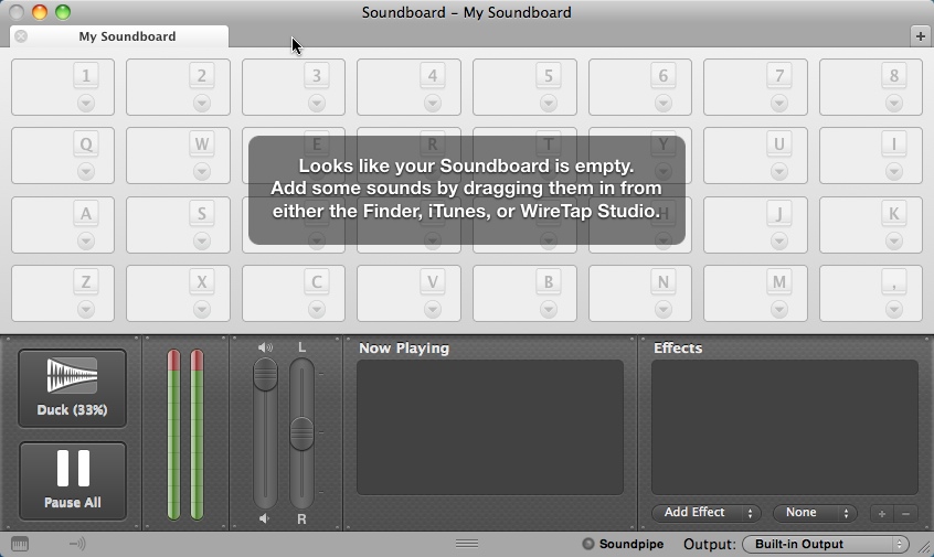 Soundboard 2.1 : Main window