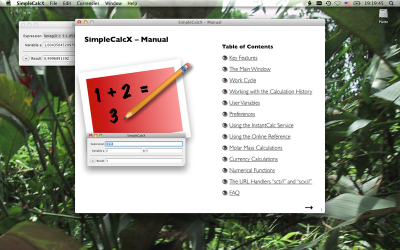 SimpleCalcX 2.0 : SimpleCalcX screenshot