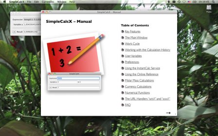 SimpleCalcX screenshot
