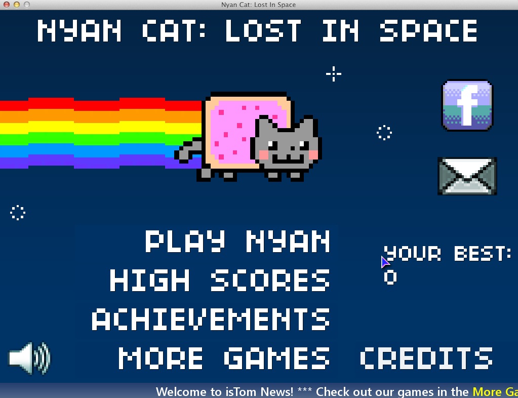 Nyan Cat: Lost In Space 1.3 : Menu