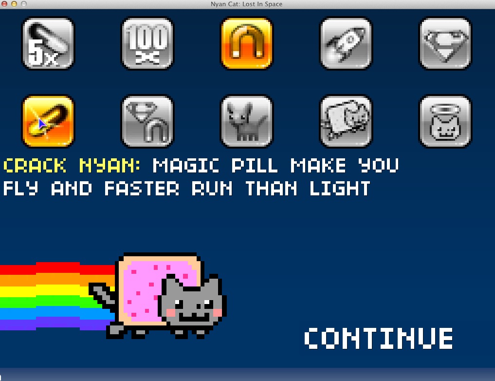 Nyan Cat: Lost In Space 1.3 : Achievements