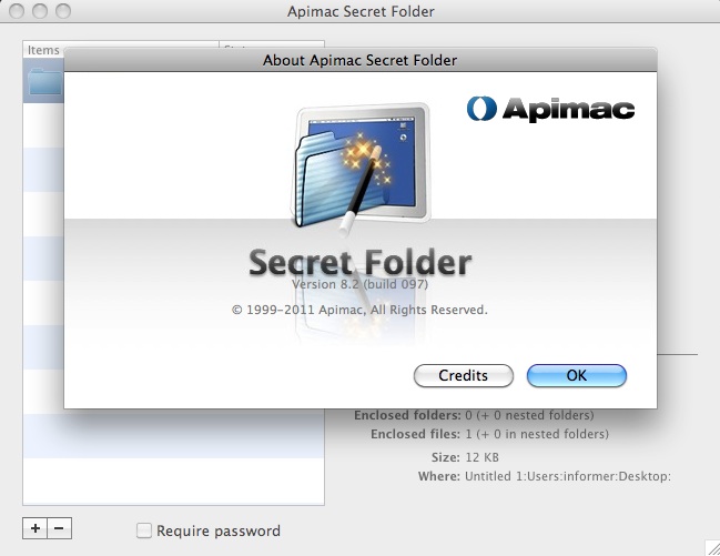 Secret Folder 8.2 : About