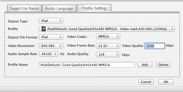 MacX Free iMovie Video Converter 2.5 : Options