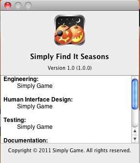 Simply Find It Seasons 1.0 : About