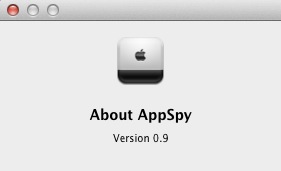 AppSpy 0.9 : About window