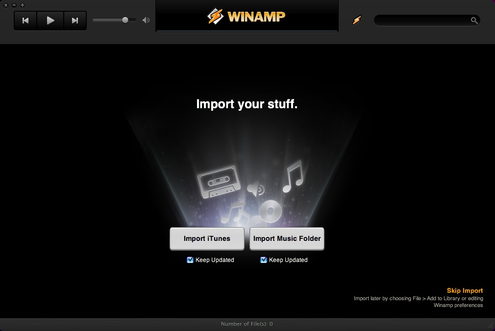 winamp for android sync