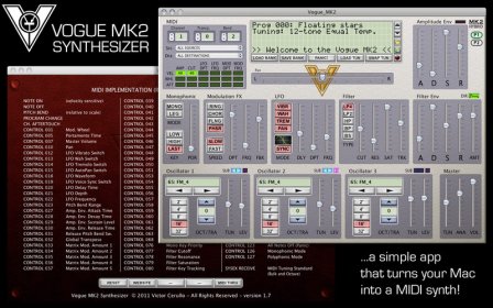 Vogue MK2 Synthesizer screenshot