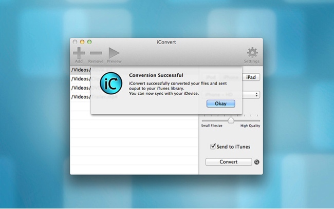 iConvert HD 1.0 : Main window