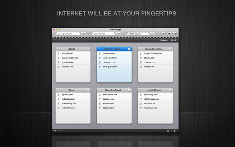 Homepage : Homepage screenshot