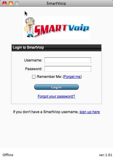 SmartVoip 1.0 : Main Window