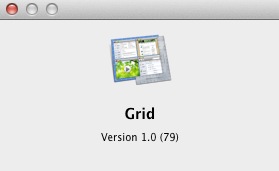 GRID™ 1.0 : About window